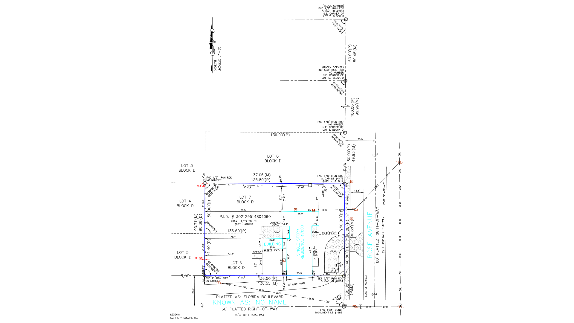 Gallery - Fence Placement Verified for Legal Compliance Using a Monument-Based Boundary Survey