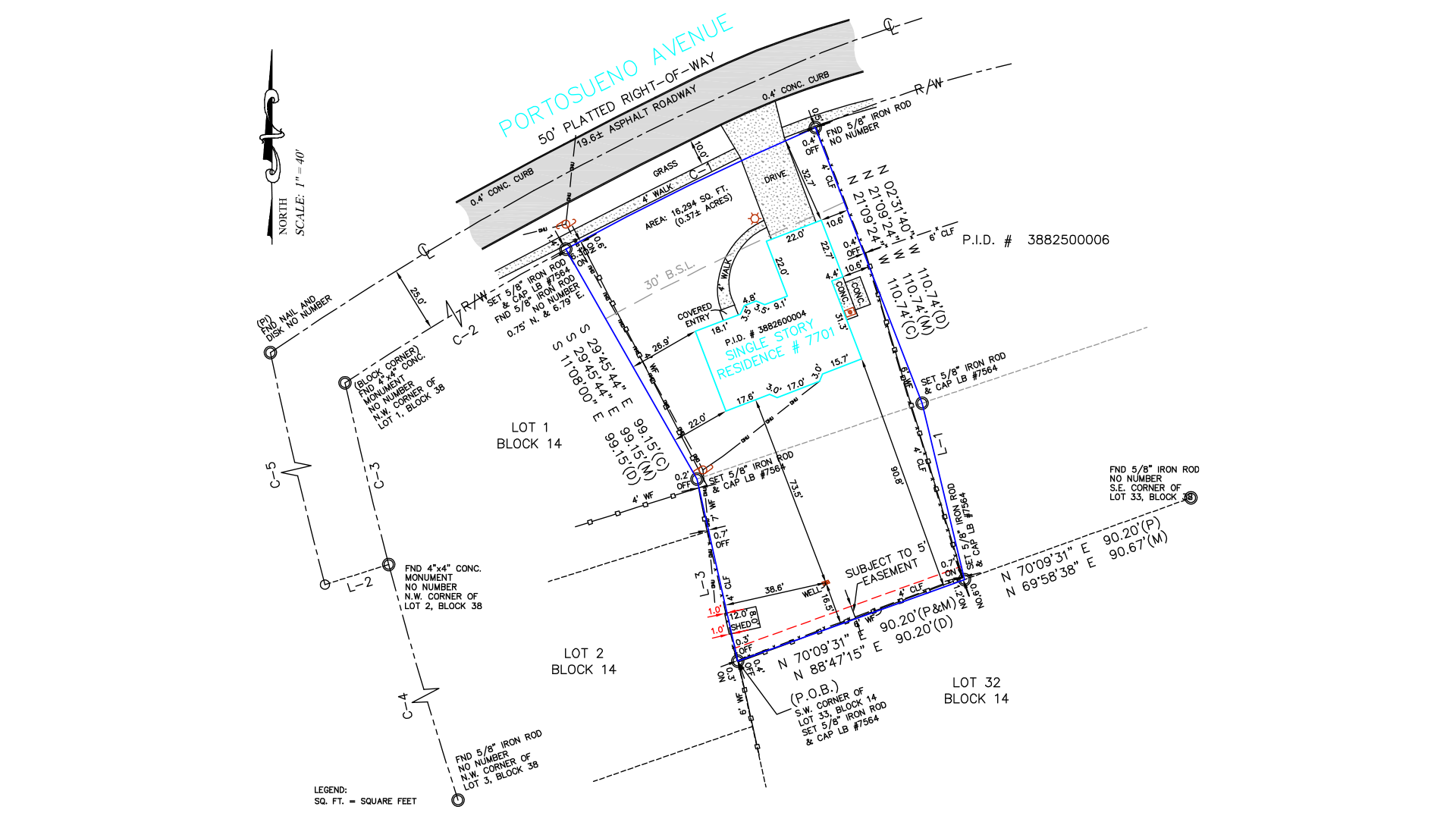 Gallery - Accurate Property Line Verified Using Boundary Survey and CAD Drafting