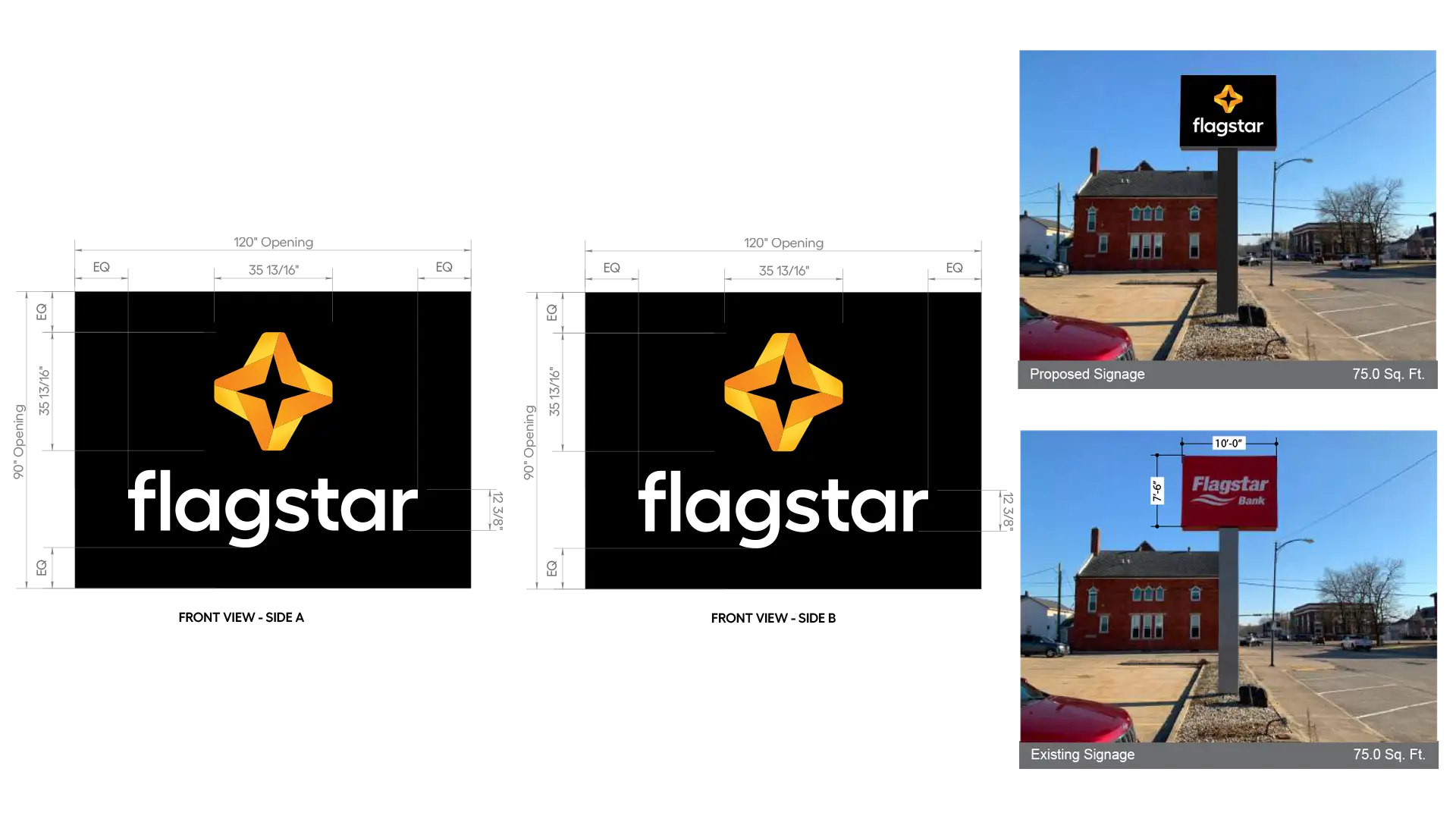 Gallery - Flagstar Branch Rebrand: Complete Sign Face Transformation