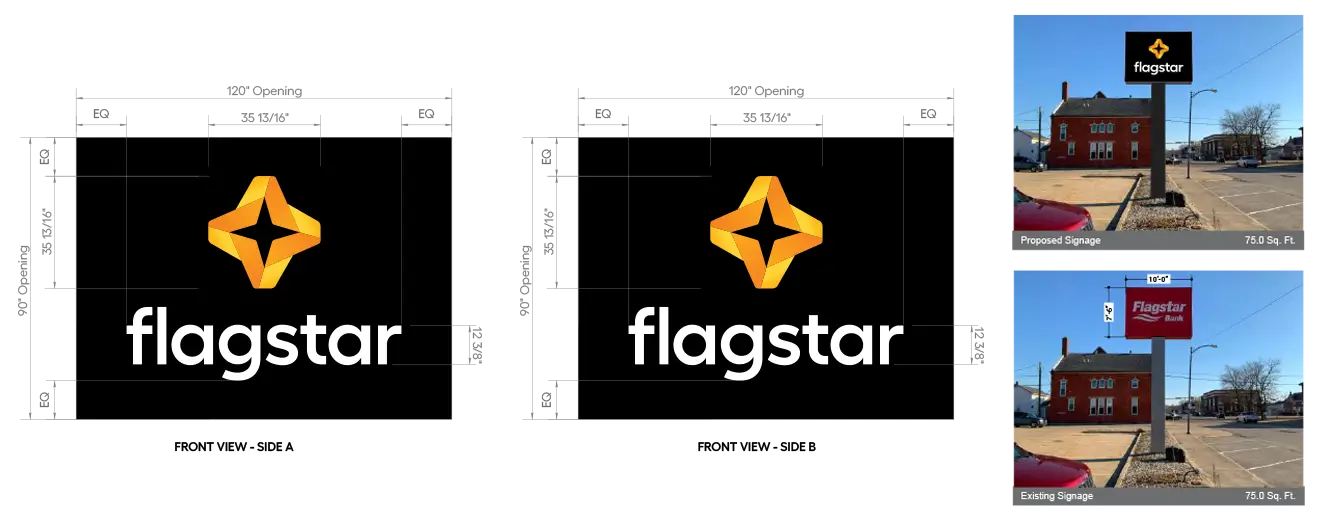 Flagstar Branch Rebrand: Complete Sign Face Transformation' ?>