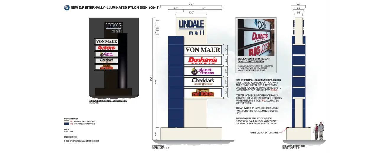 Brand Visibility for a Shopping Centre with Custom Pylon Sign