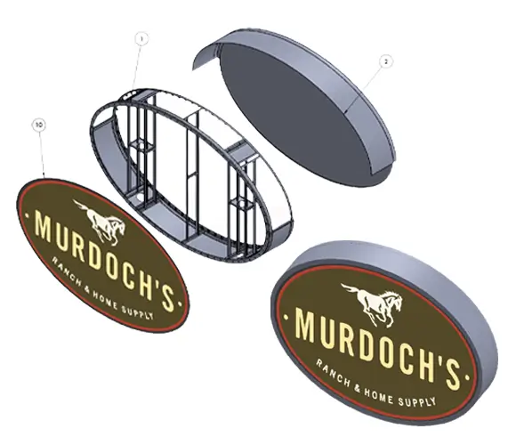 3D structural custom Signage image