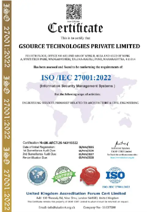 ISO 14001 Certificate