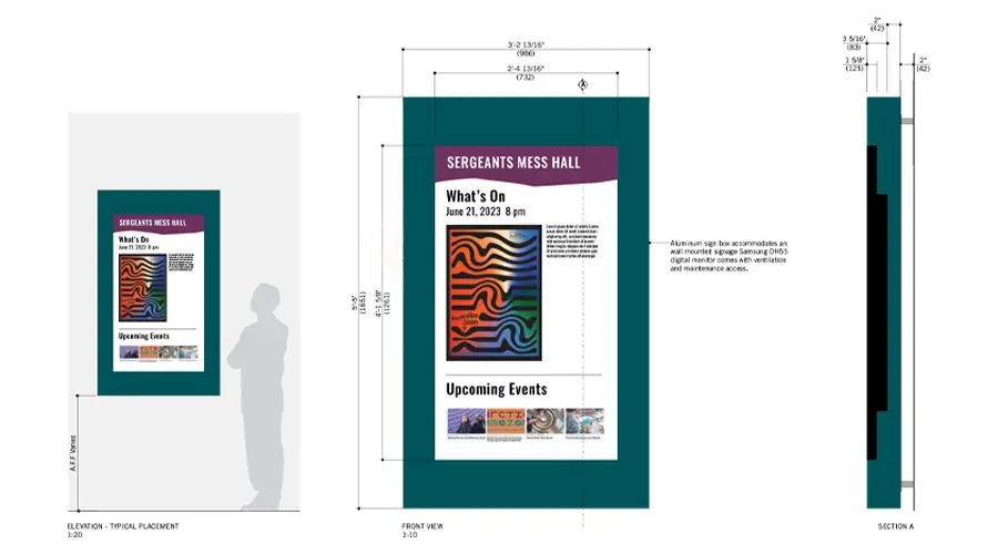 Signage Fabrication Drawing Services