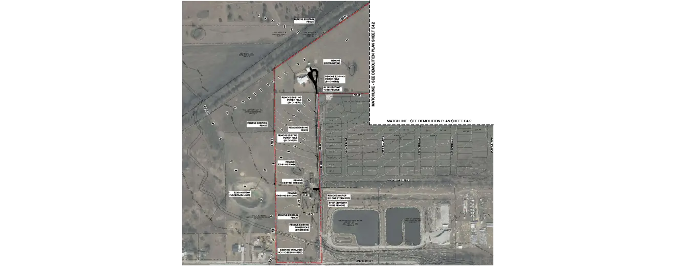 Comprehensive Existing Condition Mapping & Demolition Planning for a 130-Acre Residential Development