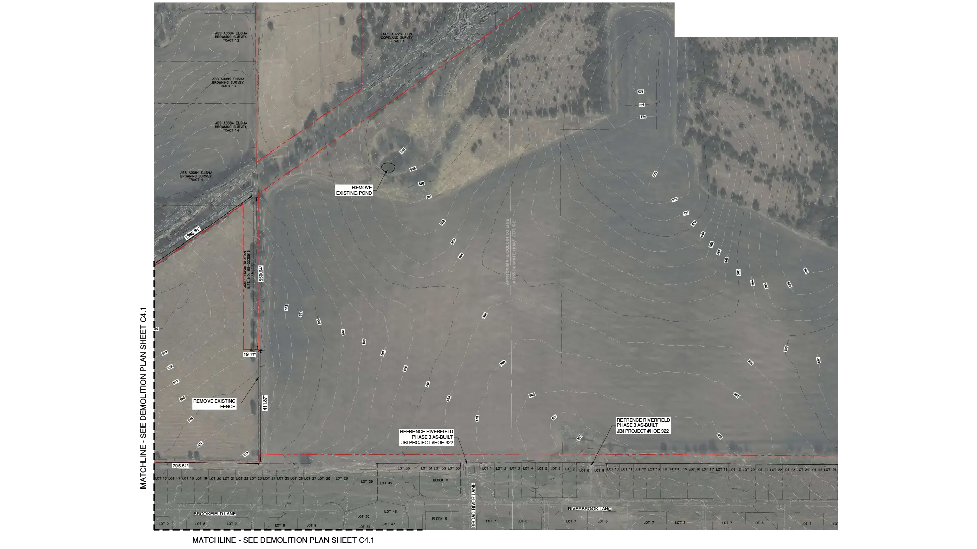 Gallery - Comprehensive Existing Condition Mapping & Demolition Planning for a 130-Acre Residential Development