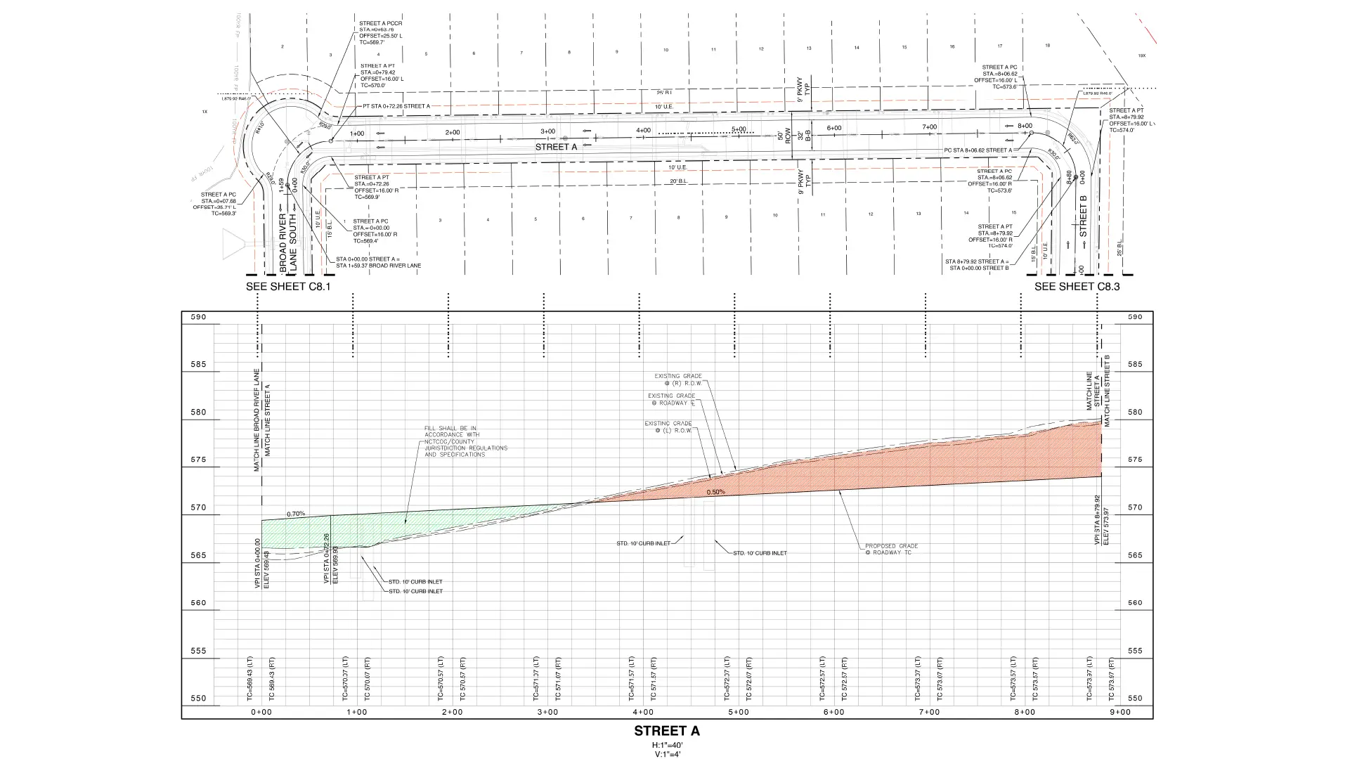 Gallery - Optimized Paving Plan & Profile Design for 120-Acre Residential Development