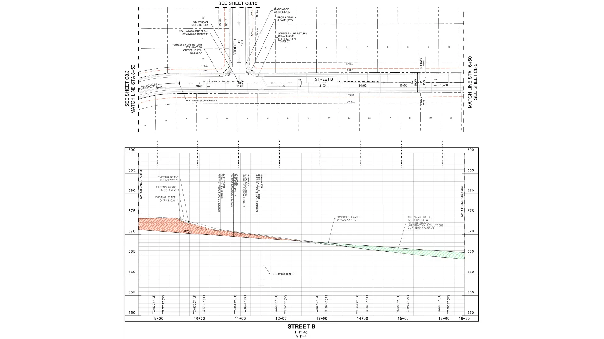 Gallery - Optimized Paving Plan & Profile Design for 120-Acre Residential Development