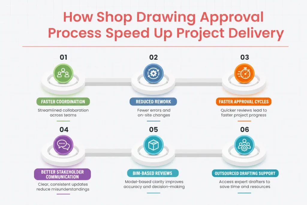 How to speed up shop drawings approval infographic