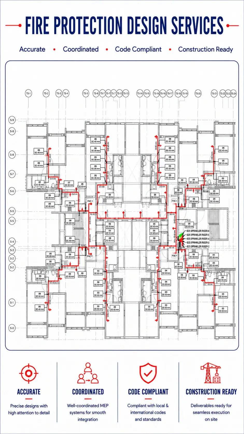 Fire Protection Design & Drafting, Sprinkler and Alarm Systems