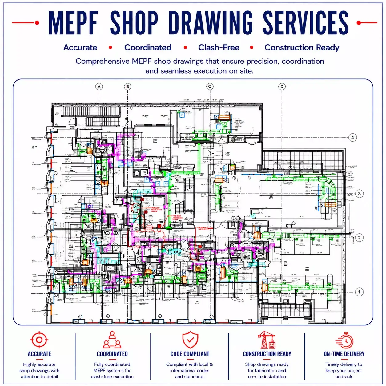 MEP Shop Drawing Services