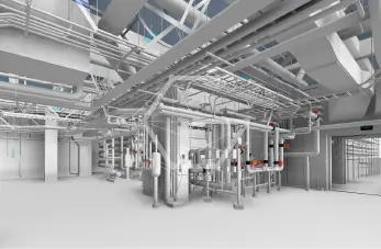 Coordinated MEPF BIM Modeling for a 350K Sq. Ft. Institutional